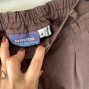 Midrise pleated trousers Big Bud Press